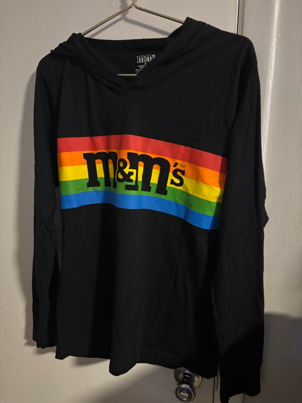 M&M’s Rainbow Stripe Hoodie Long Sleeve Shirt
(928)